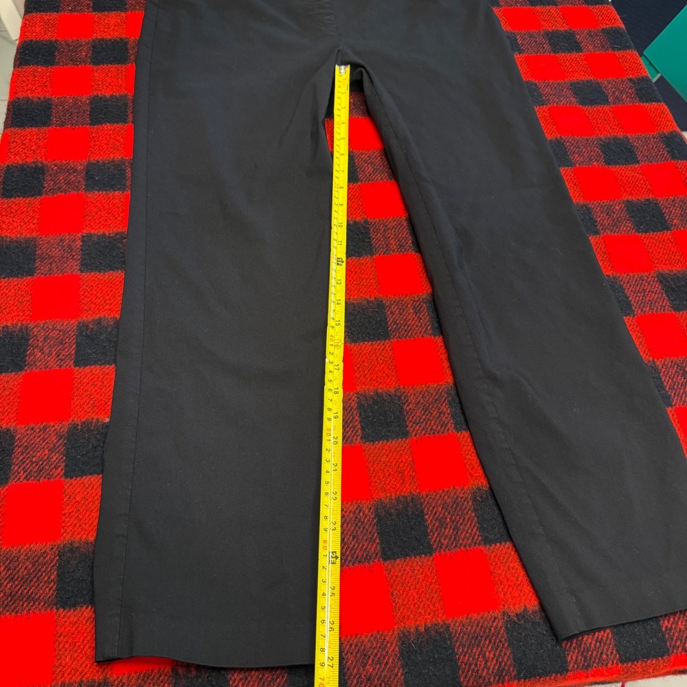 Ruby Rd Womens 14 Black Pull On Millennium Stretch Ankle Pants Slim Straight - Picture 7 of 10
